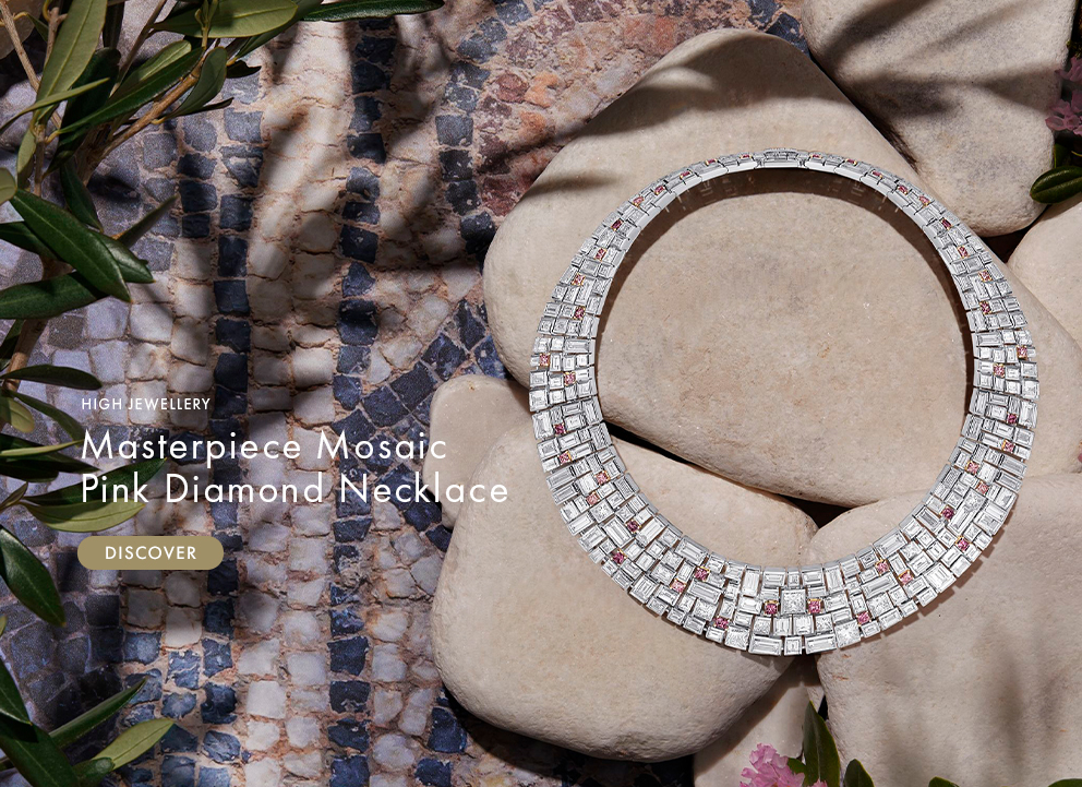 Masterpiece Mosaic Pink Diamond Necklace